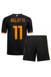 AS Roma Andrea Belotti #11 Jalkapallovaatteet Lasten Kolmas peliasu 2023-24 Lyhythihainen (+ Lyhyet housut)